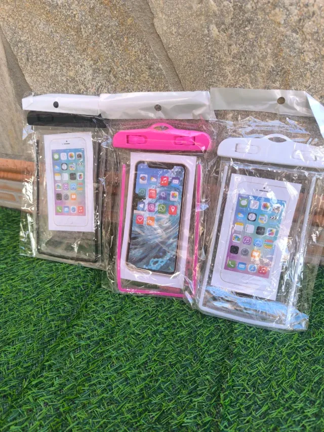 Confezione di 3 custodie impermeabili universali per cellulare