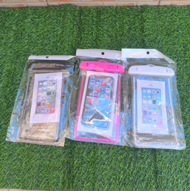 Confezione di 3 custodie impermeabili universali per cellulare