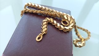 Cadena reloj años 40 chapada oro