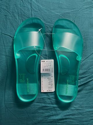 Chanclas sandalias turquesa talla 38 Women'secret
