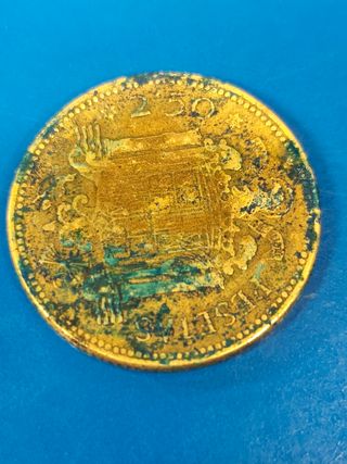 Moneda antigua 2,50 pts. de 1953