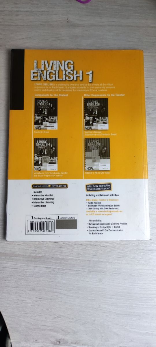 LIVING ENGLISH 1 WB.(2014) BCH 1