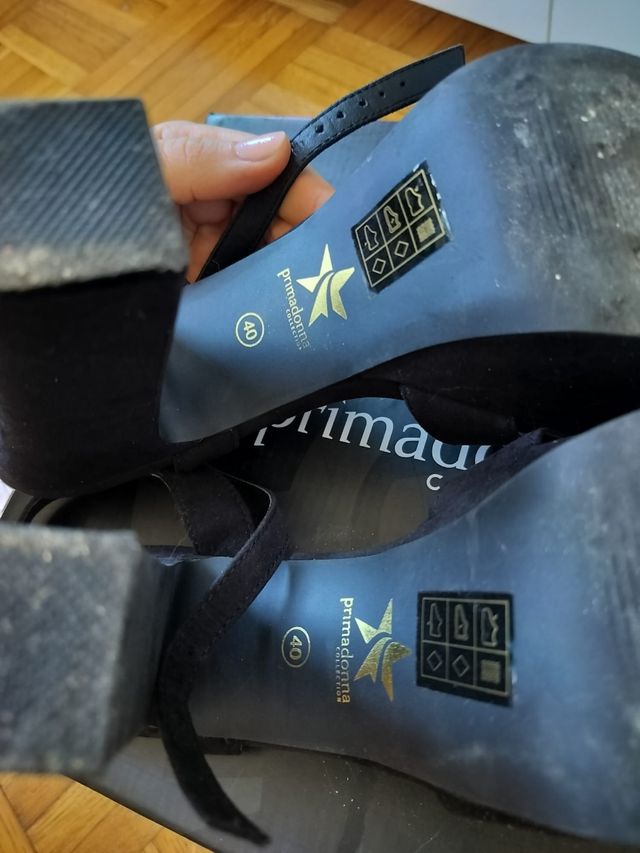 Sandali PrimaDonna neri con plateau