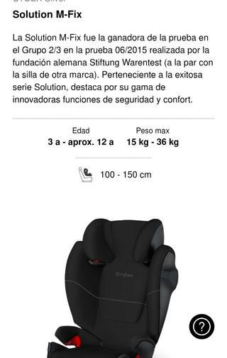 Silla coche Civex Gold Solution M-Fix 2-3