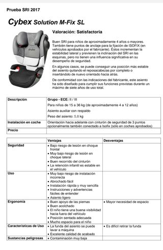 Silla coche Civex Gold Solution M-Fix 2-3