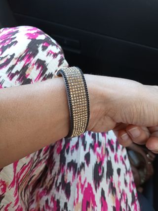 Pulsera dorada circonitas - Elegante