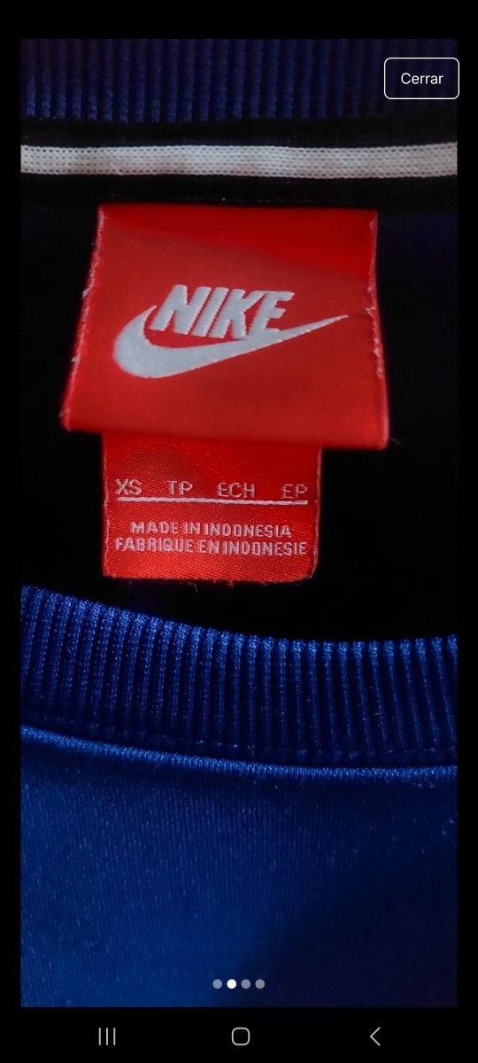 Sudadera Nike azul-naranja