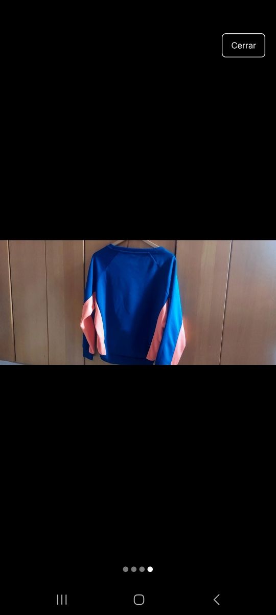 Sudadera Nike azul-naranja