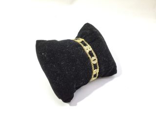 pulsera oro 18k con circonita
