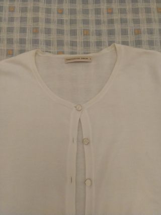 Chaqueta Purificación García blanca, talla m 