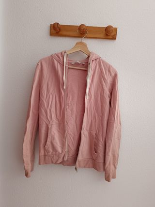 Chaqueta chándal rosa pastel 