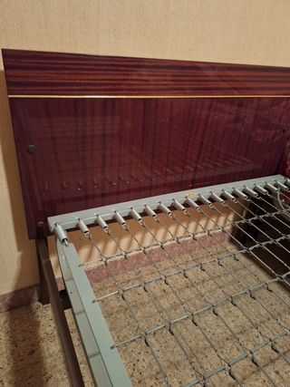 Somier individual madera marrón