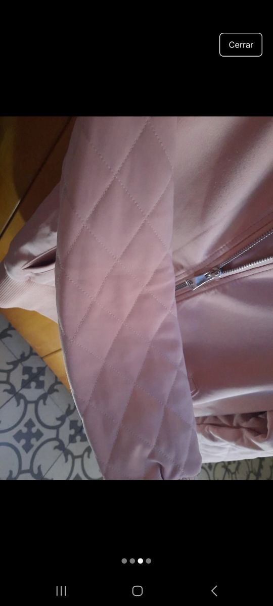 Chaqueta bomber rosa