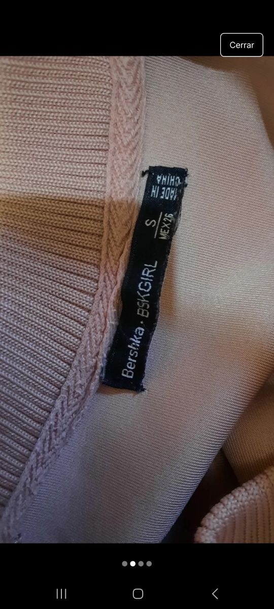 Chaqueta bomber rosa