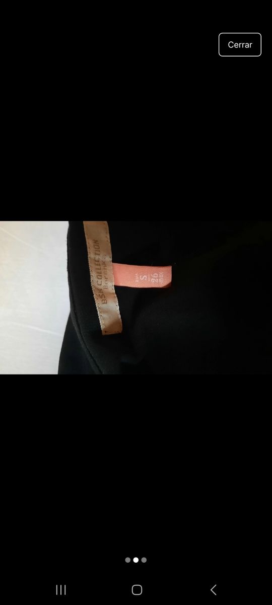 Blusa negra transparente sin mangas