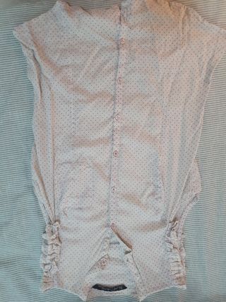 Blusa beige lunares - Talla S