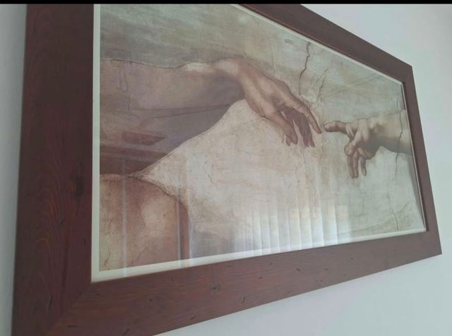 Cuadro enmarcado 'Creación de Adán'