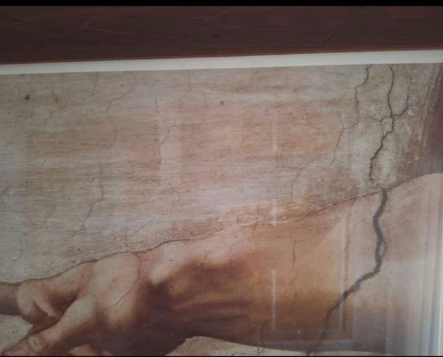 Cuadro enmarcado 'Creación de Adán'