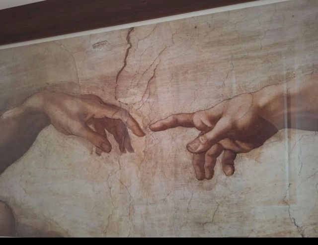 Cuadro enmarcado 'Creación de Adán'