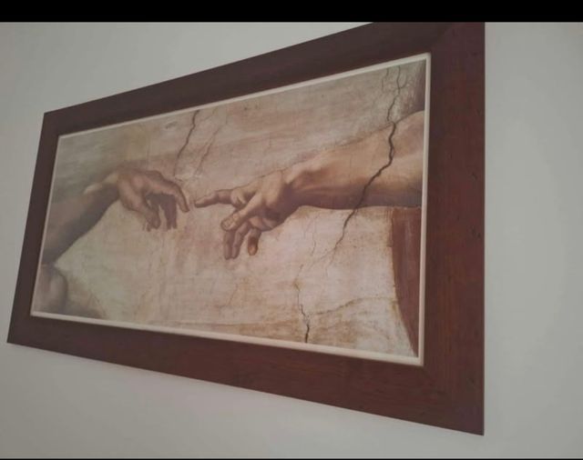 Cuadro enmarcado 'Creación de Adán'
