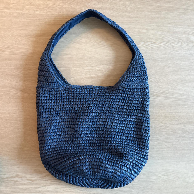 Borsa in tessuto blu