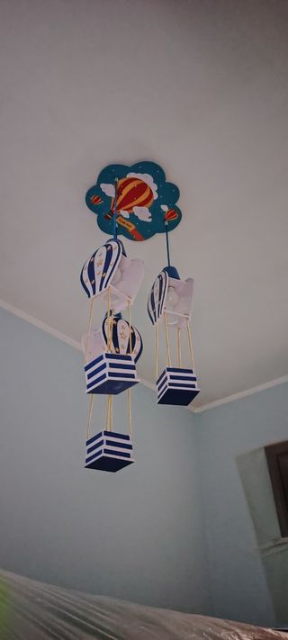 Lampadario nuvole e mongolfiere