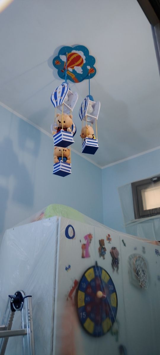 Lampadario nuvole e mongolfiere