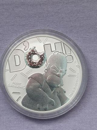 Moneda Homer Donut Tuvalu 2019