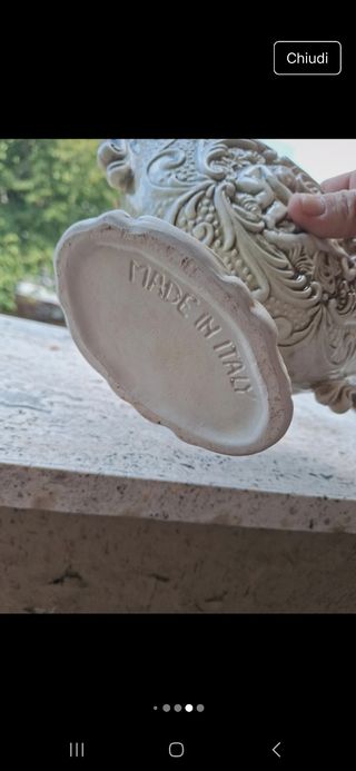 Vaso Ceramica Vintage Dipinto a mano