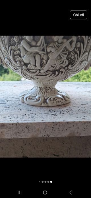 Vaso Ceramica Vintage Dipinto a mano