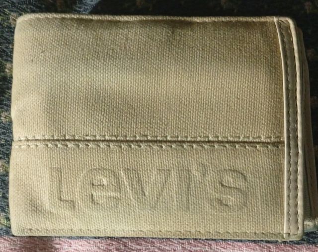 Portafoglio Levi's beige uomo