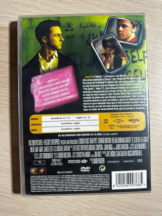 DVD El Club de la Lucha - Pitt, Norton