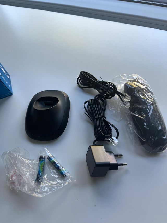 Teléfono Motorola sobremesa negro