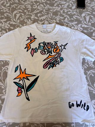 Camiseta Bershka M - Estampado