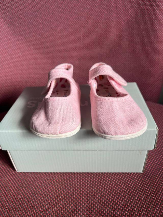 Zapatos Bebé niña Rosa pisamonas