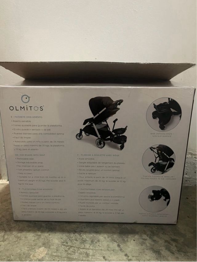 Patinete + asiento kid’s scooter OLMITOS.