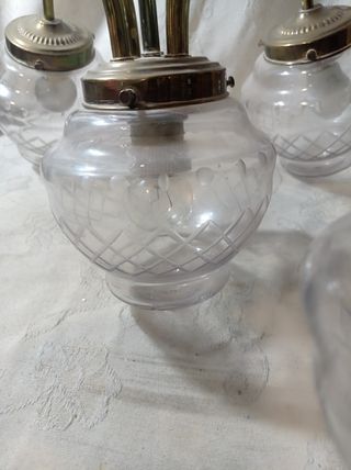 Lampara antigua de brazos