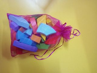 Bloques de madera de colores