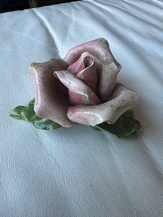 Rosa ceramica vintage Bassano