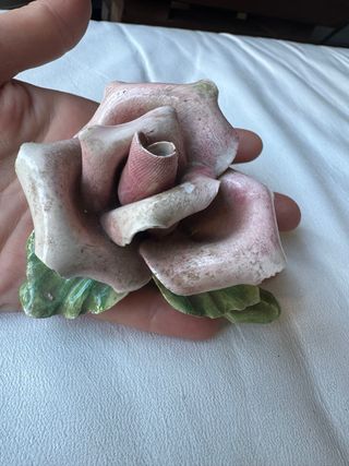 Rosa ceramica vintage Bassano