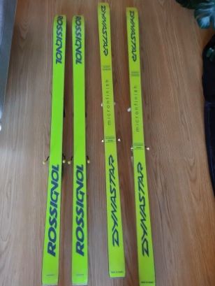 Esquís Alpino Vintage: 3 pares