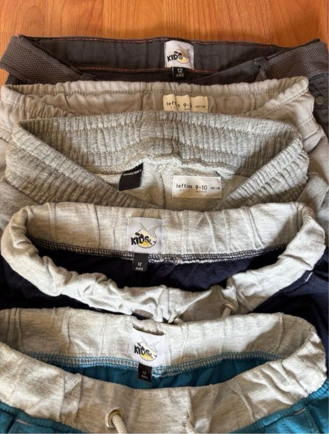 Lote 5 Shorts Niño 12 años