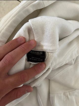 Felpa PullBear bianca