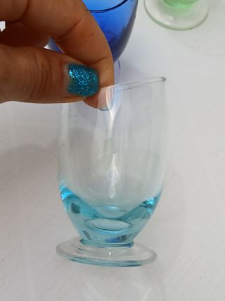 Bicchieri vintage liquore multicolor