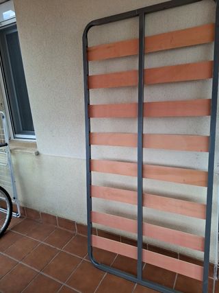 Somier 90x200 - Gris y marrón