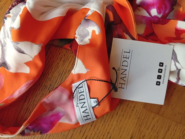 Vestido flores naranja talla S