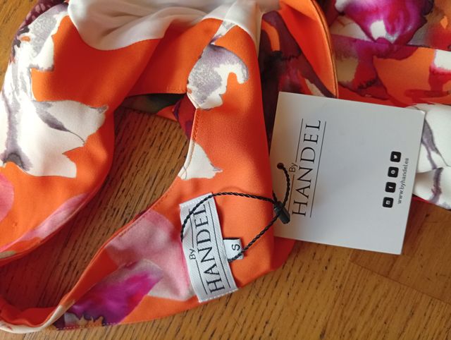 Vestido flores naranja talla S