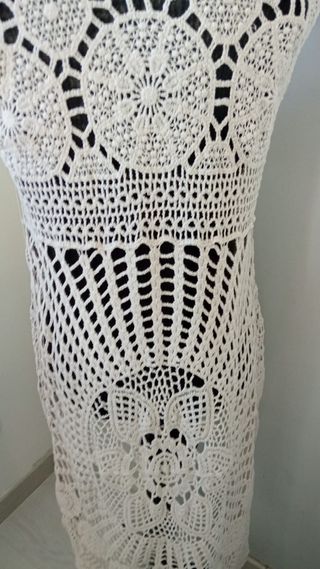 Top crochet beige - Talla M