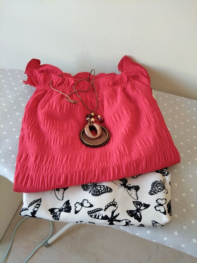 Mochila acolchada azul - Bolso bandolera