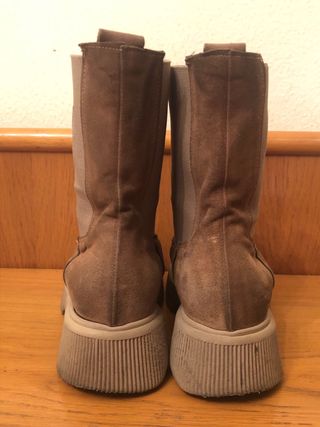 RINASCIMENTO - Botines ante beige  38